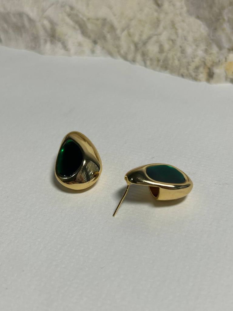 Lazuli oval earrings - White Store Armenia