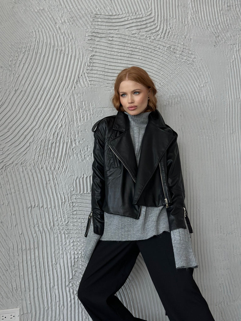 Leather short jacket - White Store Armenia
