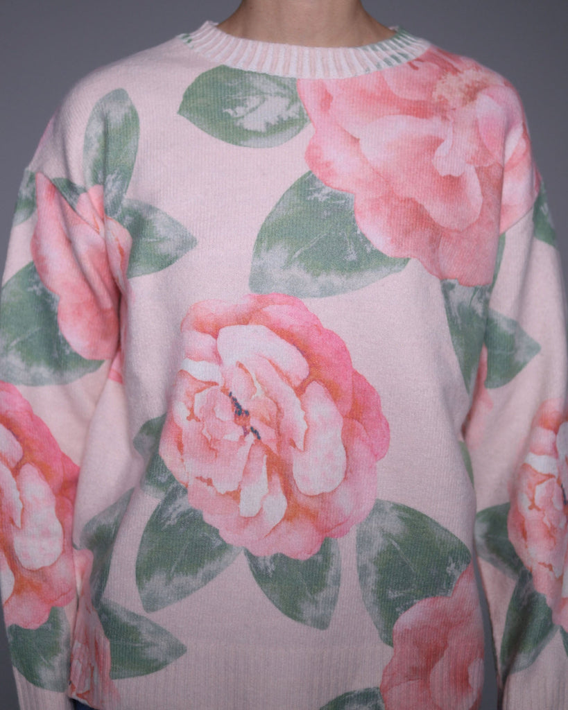 Rose printed sweater - White Store Armenia