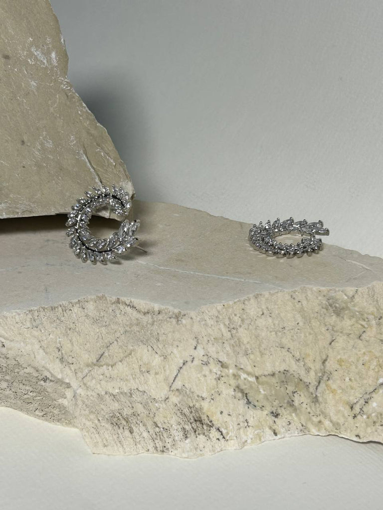 Sparkling earrings - White Store Armenia