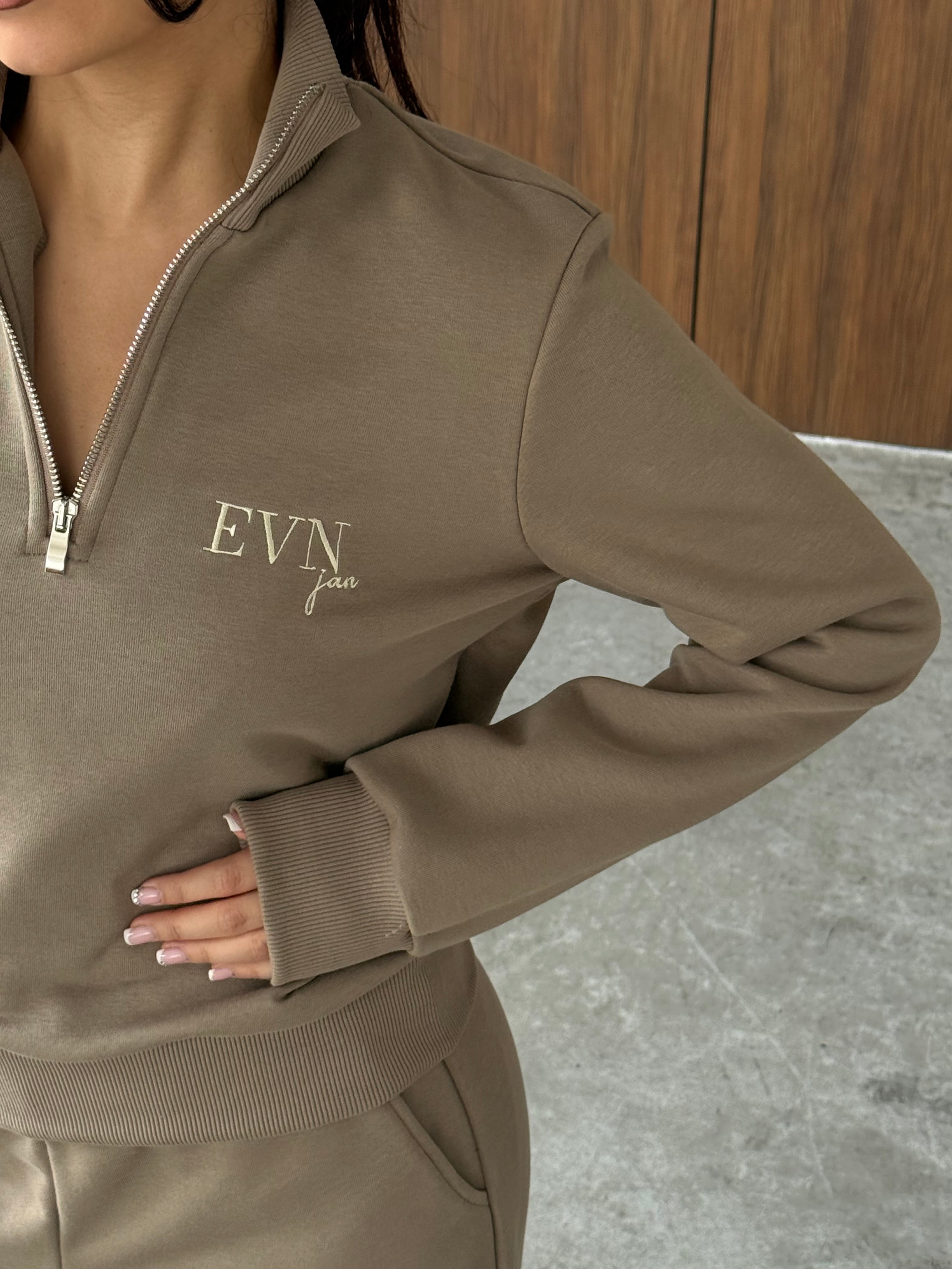EVN мужская толстовка на молнии до середины груди