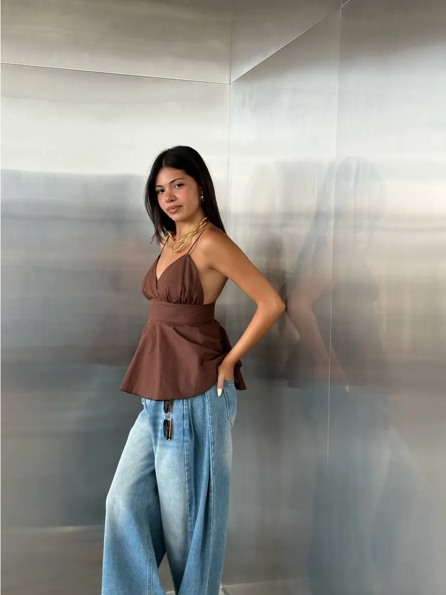 Muse Peplum Camisole Top