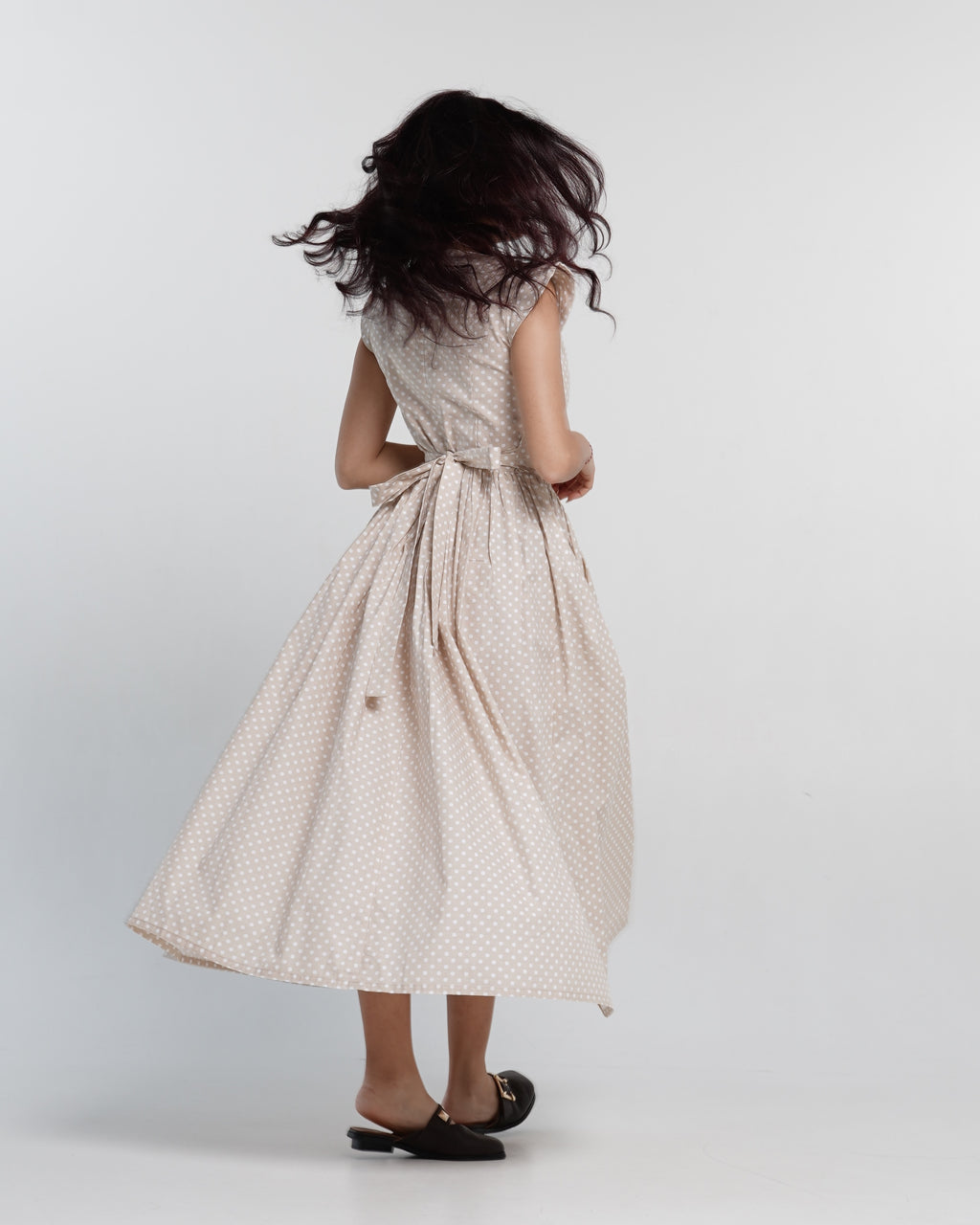 Blush Dottie Midi Dress