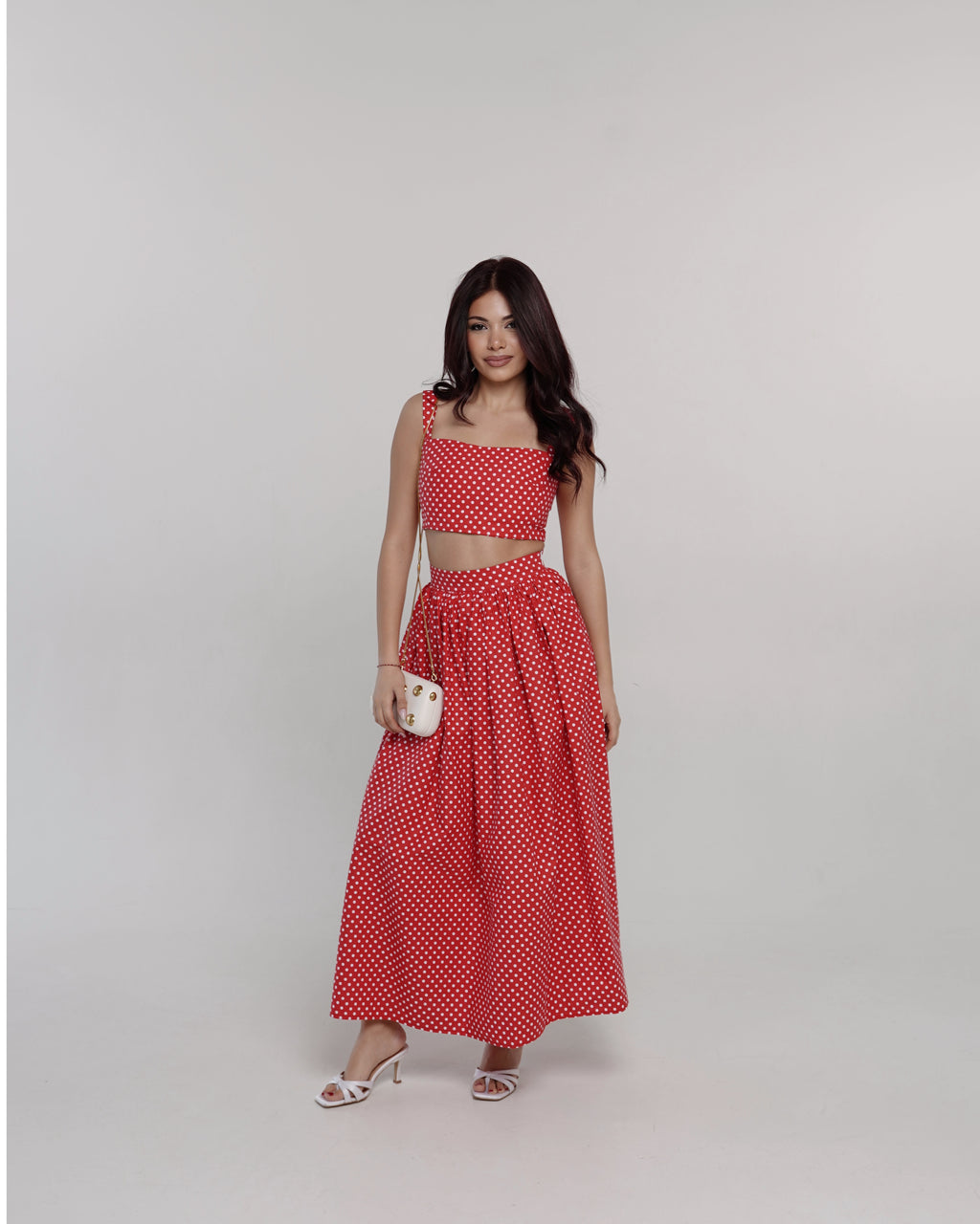 Dolce Polka Dot կրճատված տոպ