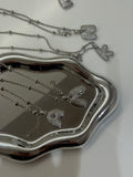 Custom Initial Necklace — Silver Pavé Edition