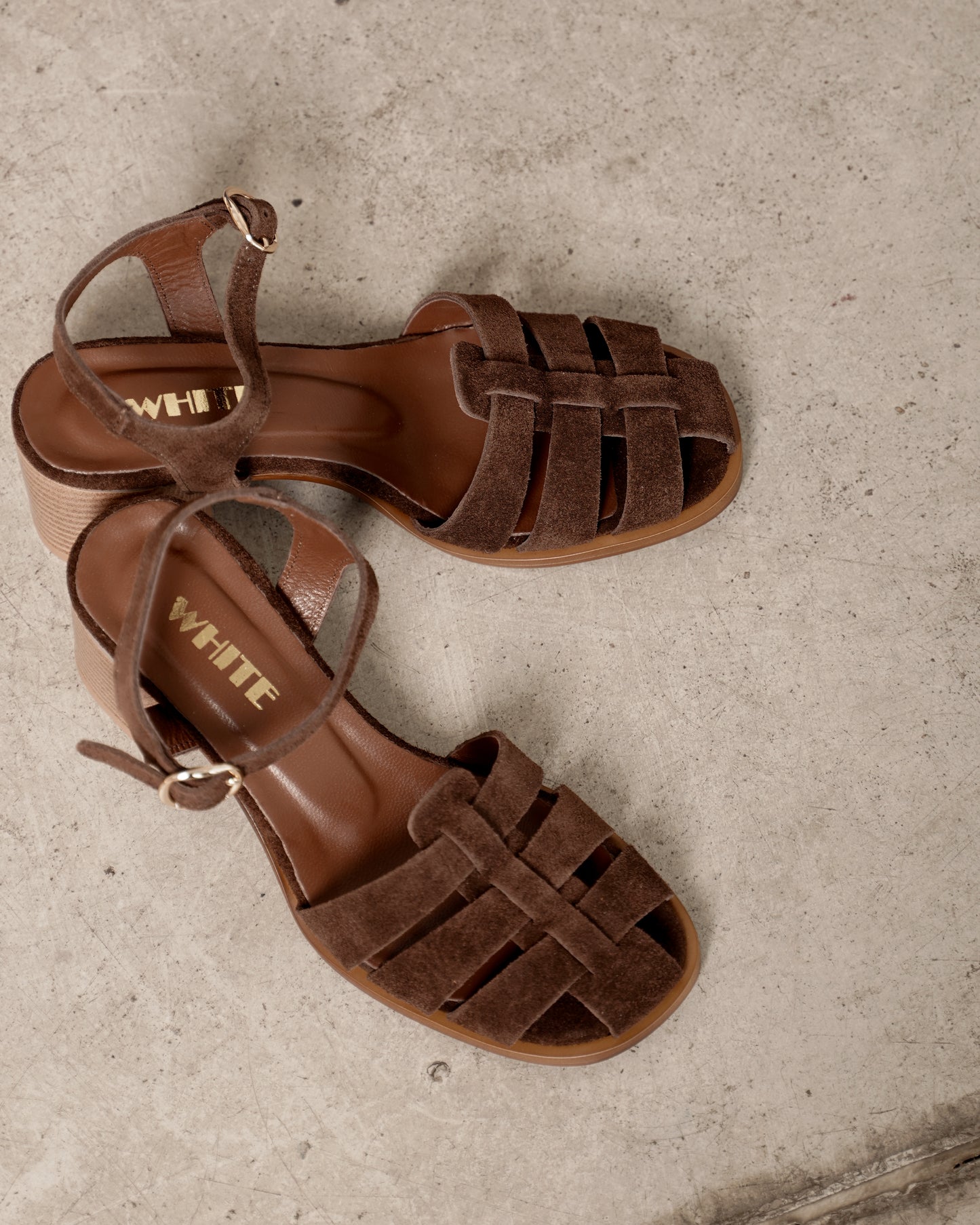 Siena Suede Block Heel Sandals