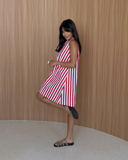 Marina Stripe Swing Dress