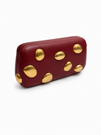 Clutch with Gold Stud Details