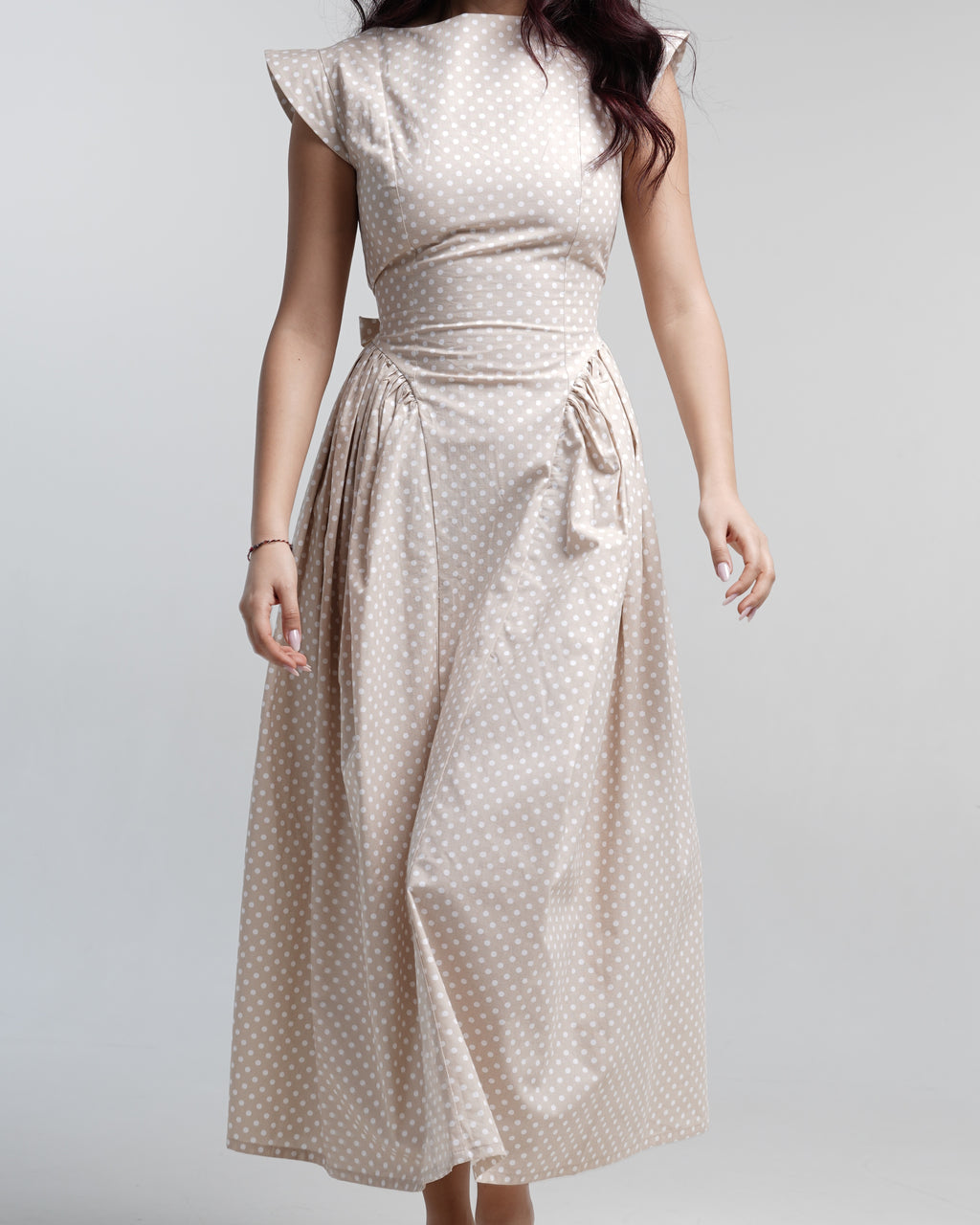 Blush Dottie Midi Dress