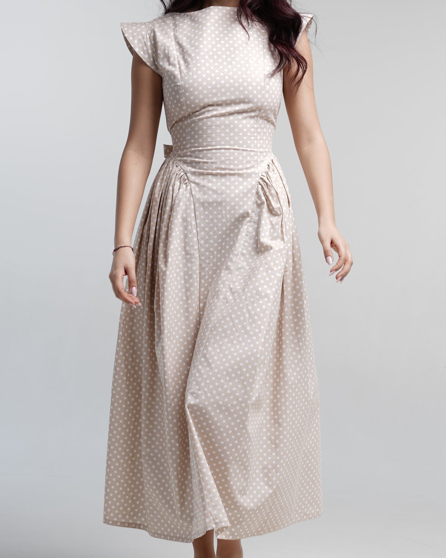 Blush Dottie Midi Dress