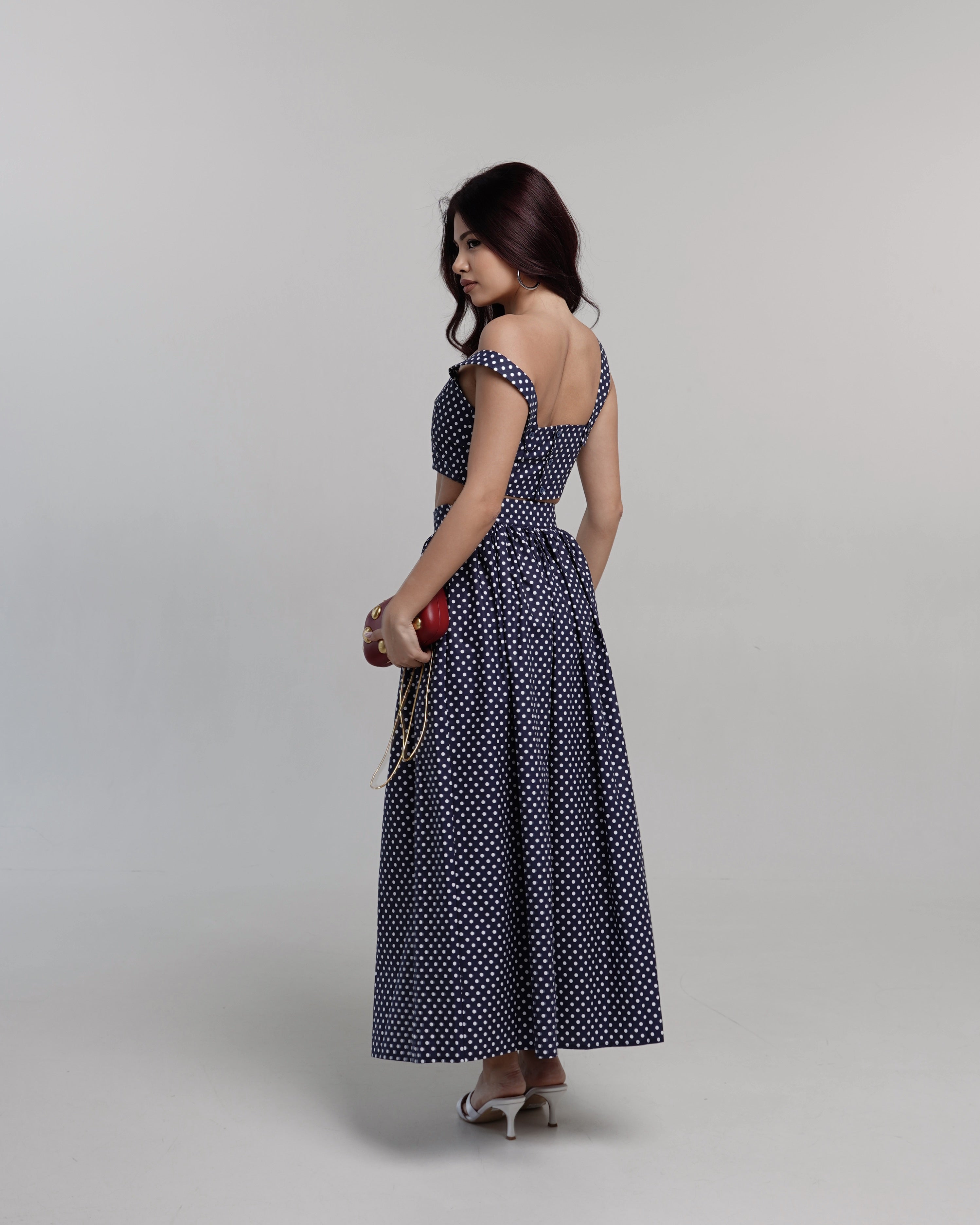 Dolce Polka Dot կրճատված տոպ
