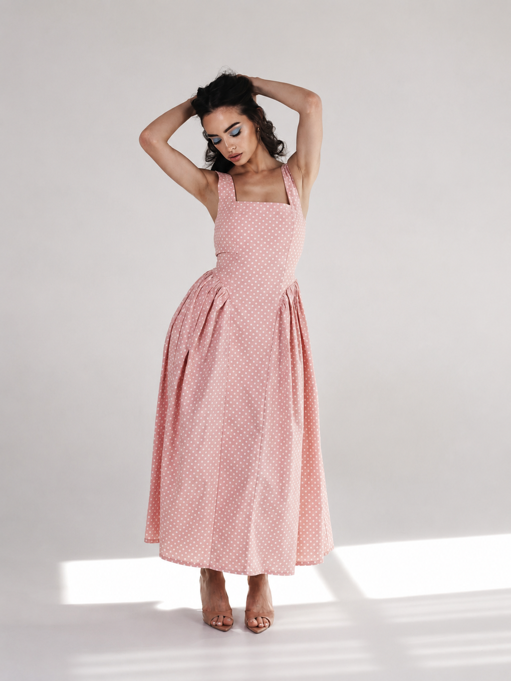The Grace Polka Dot Midi Dress