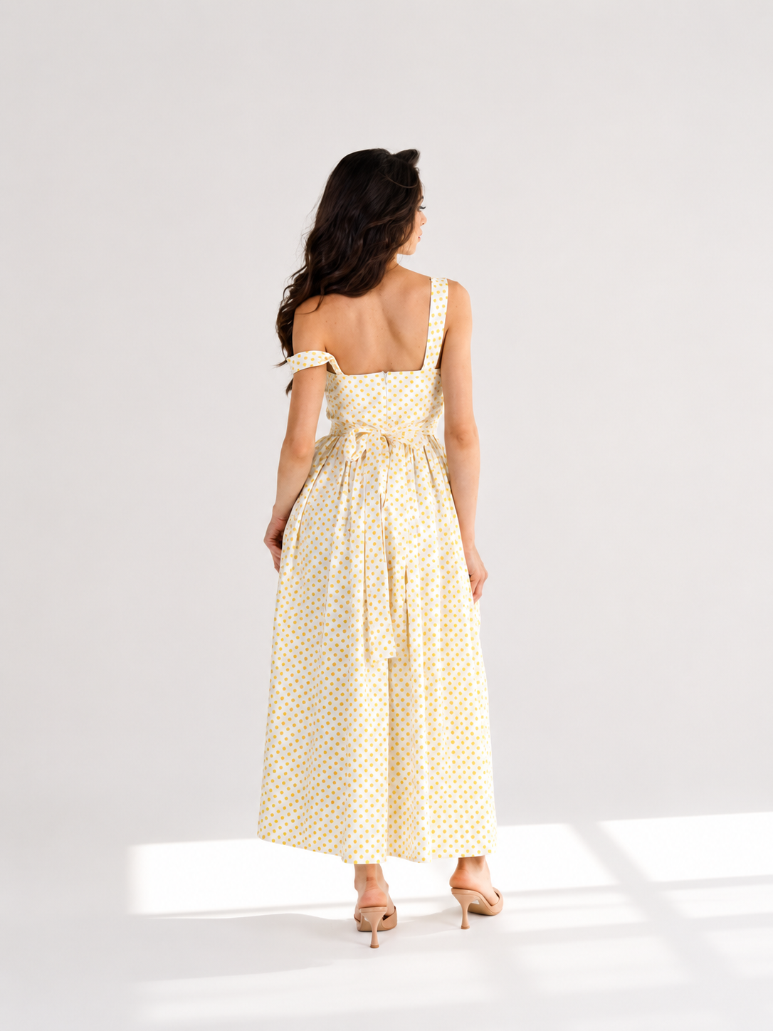 The Grace Polka Dot Midi Dress