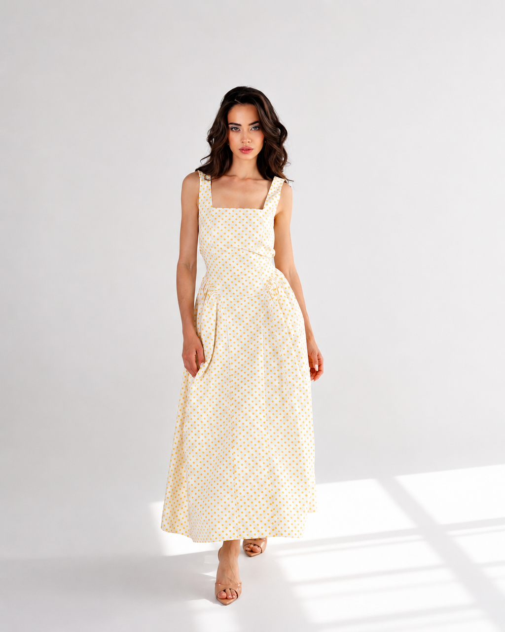 The Grace Polka Dot Midi Dress
