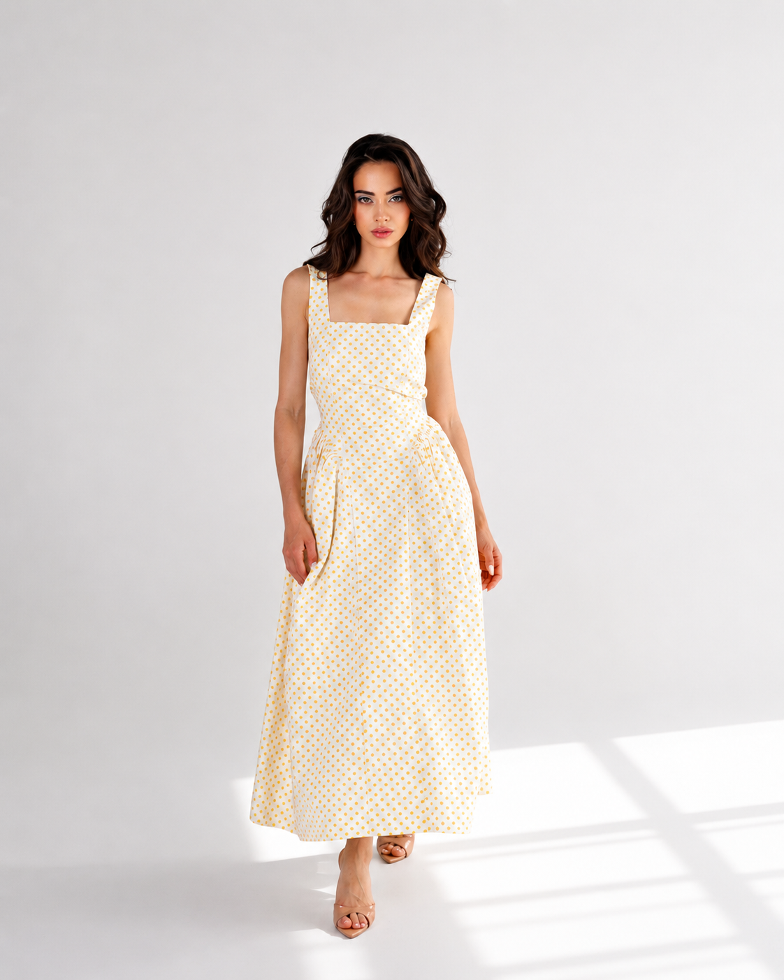 The Grace Polka Dot Midi Dress