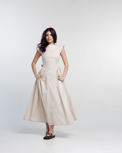 Blush Dottie Midi Dress