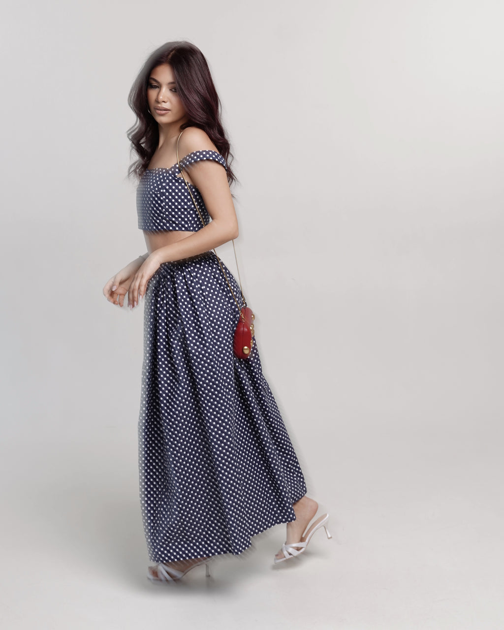 Dolce Polka Dot կրճատված տոպ