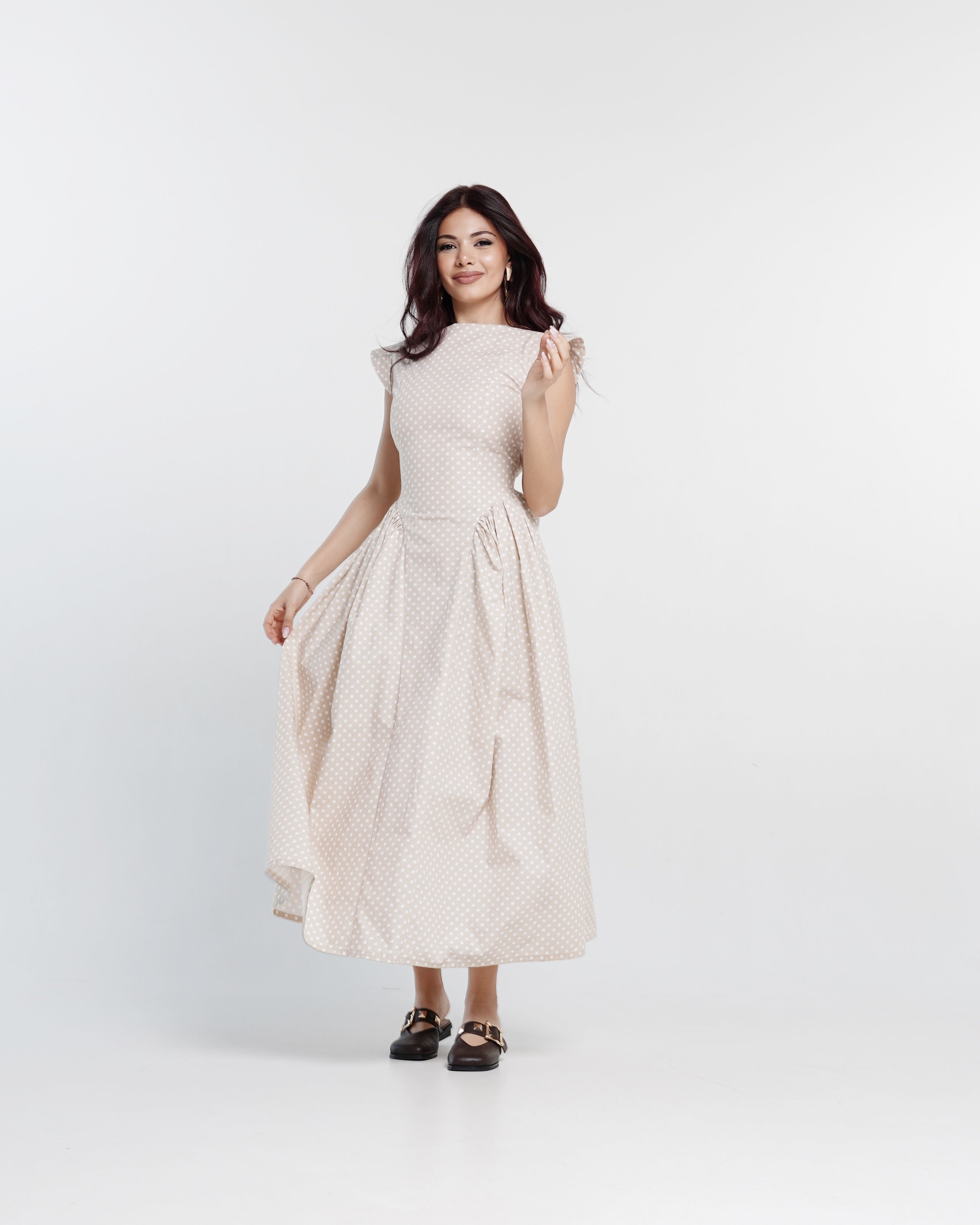 Blush Dottie մինի զգեստ