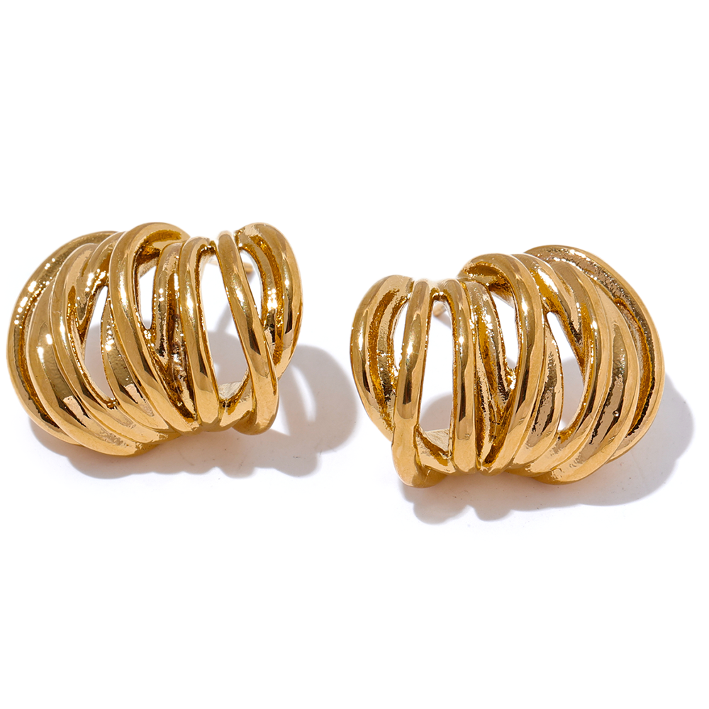 Waterproof Stainless Steel Geometric Daily Fashion Earrings