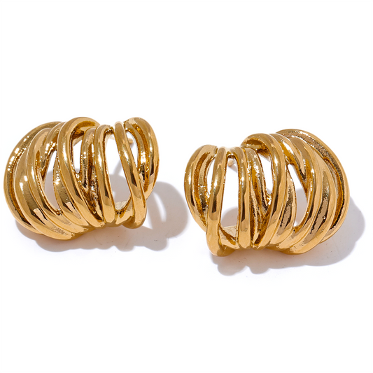 Waterproof Stainless Steel Geometric Daily Fashion Earrings