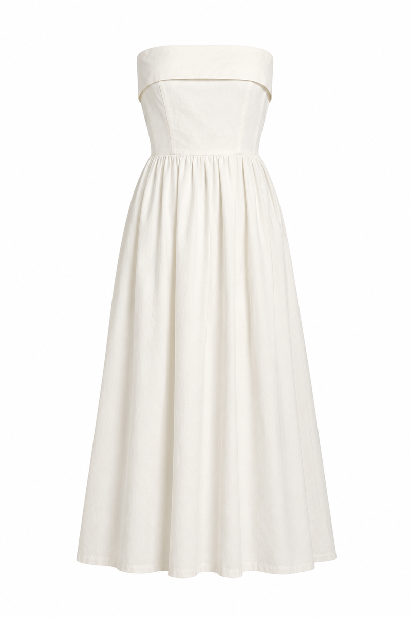 Ivory Serenity Strapless Dress