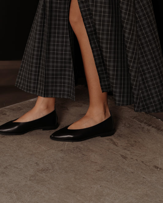 leather flat shoes NooR