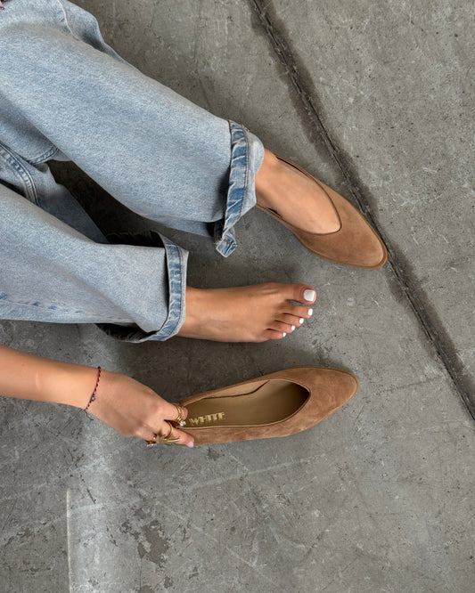 Signature Leather & Suede Flats