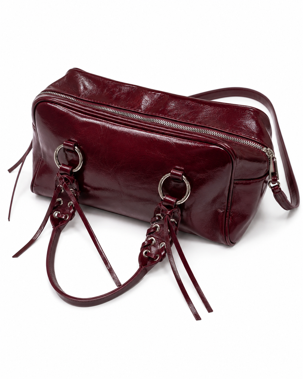 Riviera Lace-Up Bowling Bag