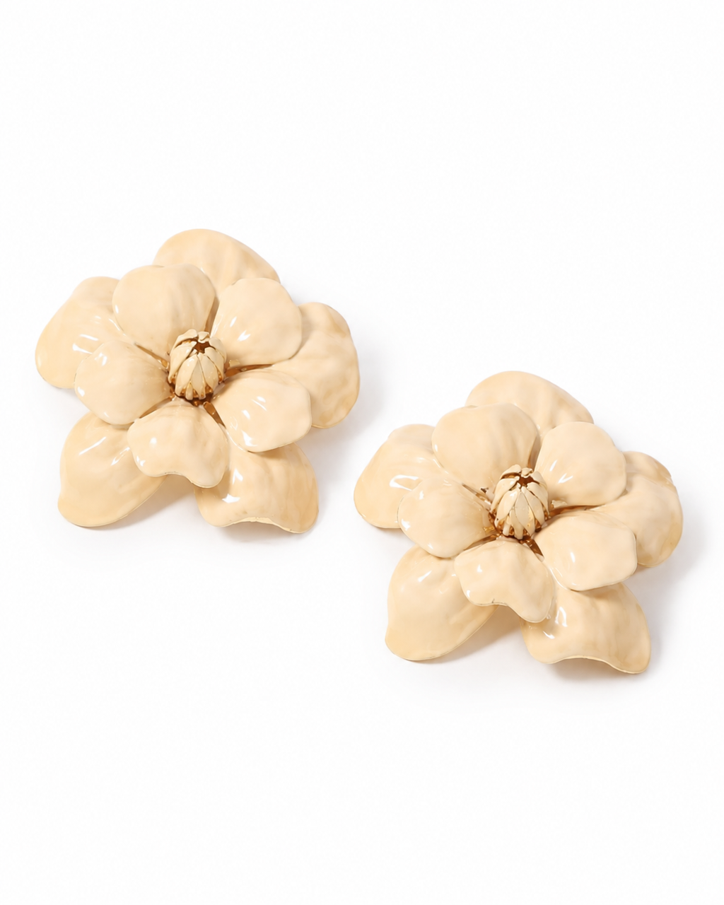 Sculptural Bloom Statement Earrings