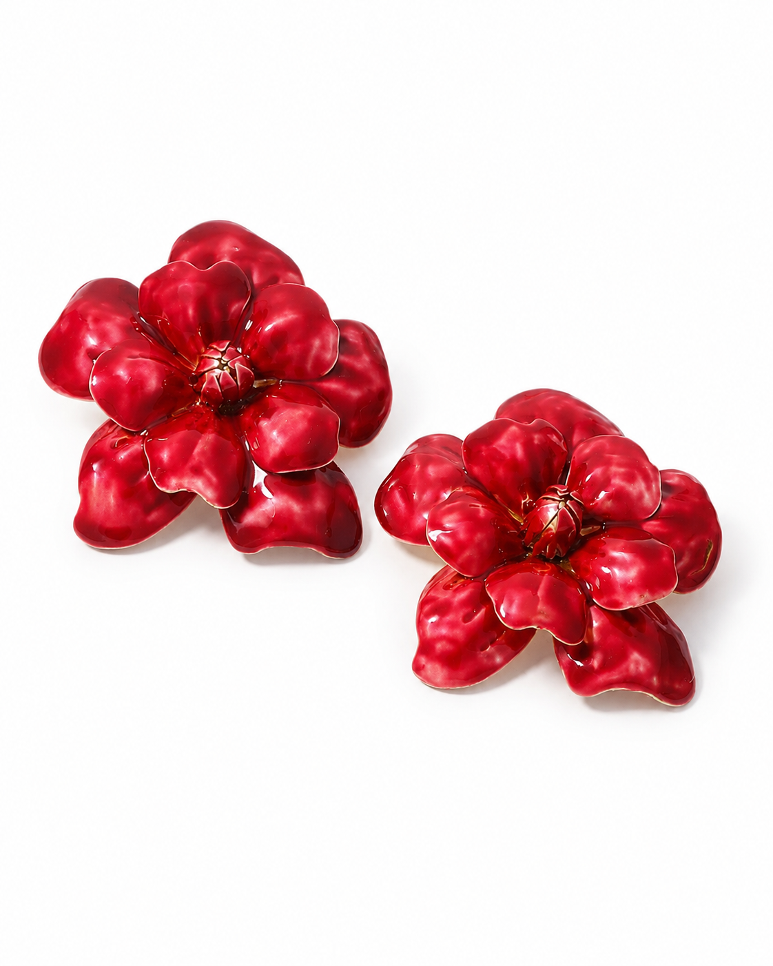 Sculptural Bloom Statement Earrings