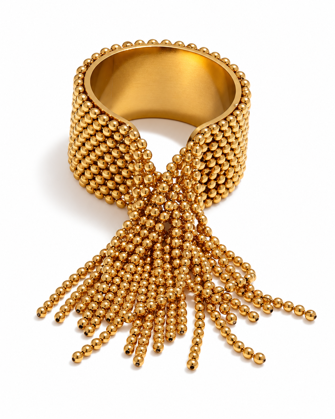 Celeste Beaded Fringe Statement Ring