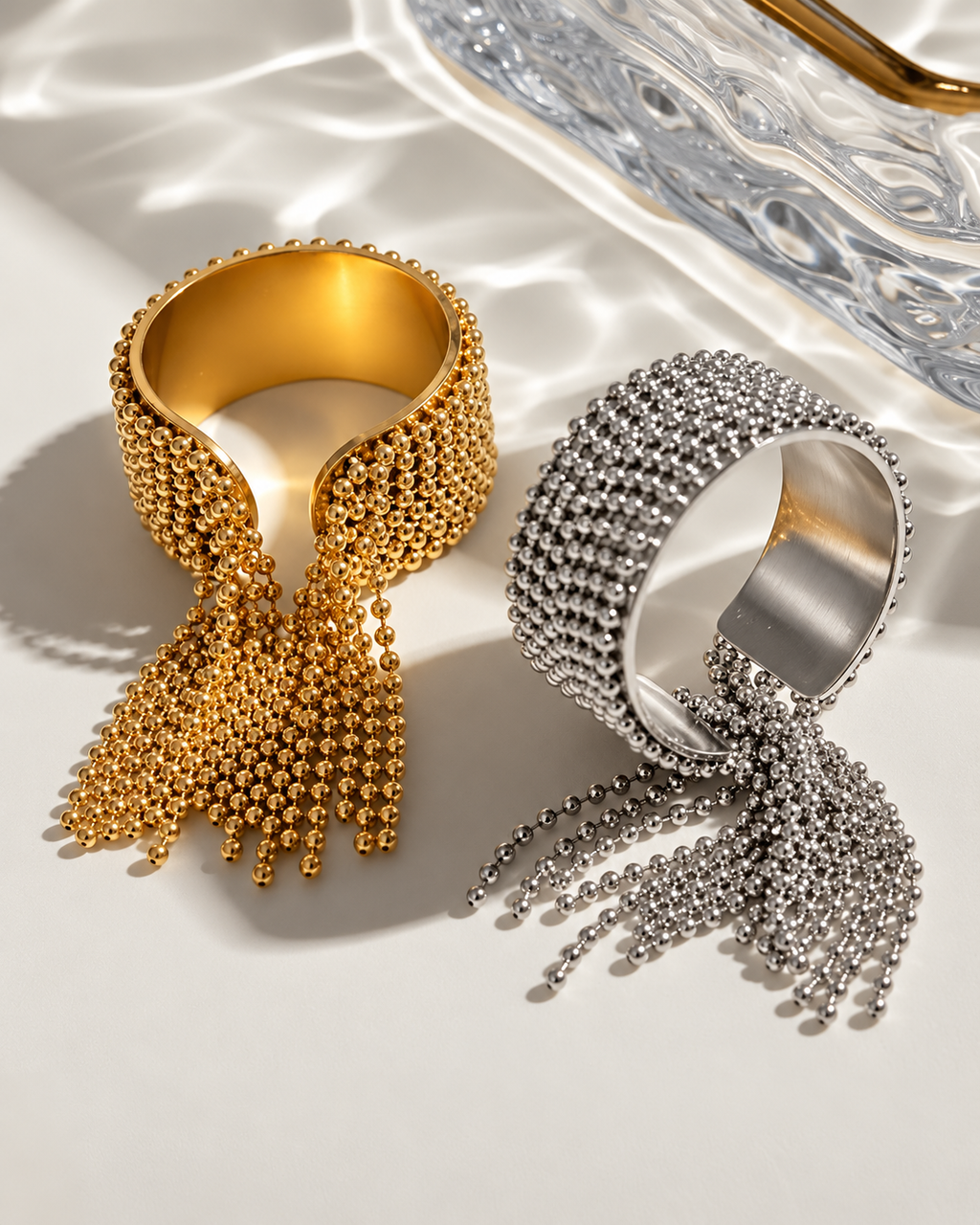 Celeste Beaded Fringe Statement Ring