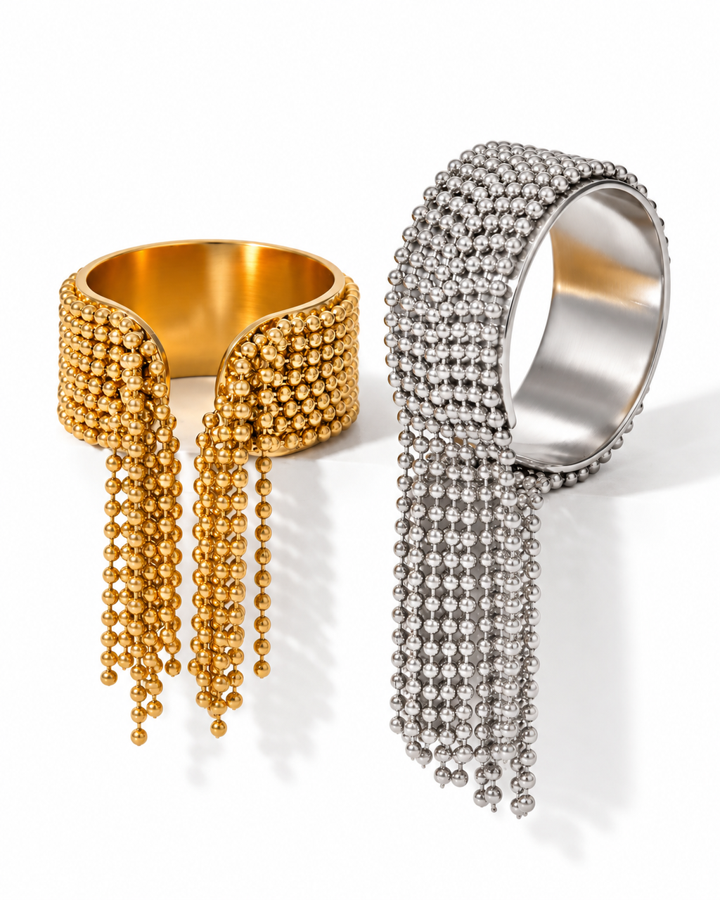 Celeste Beaded Fringe Statement Ring