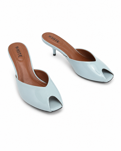 Luna Open-Toe Mule Heels
