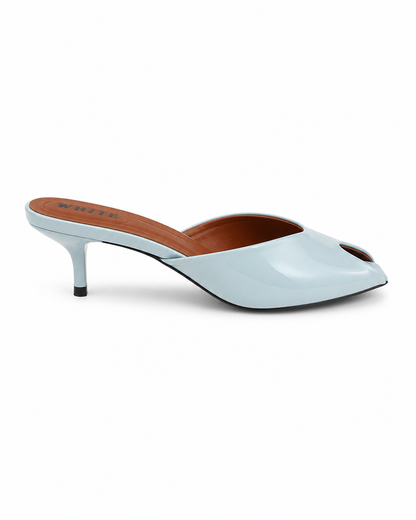 Luna Open-Toe Mule Heels