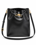 Knot Detail Bucket Shoulder Bag