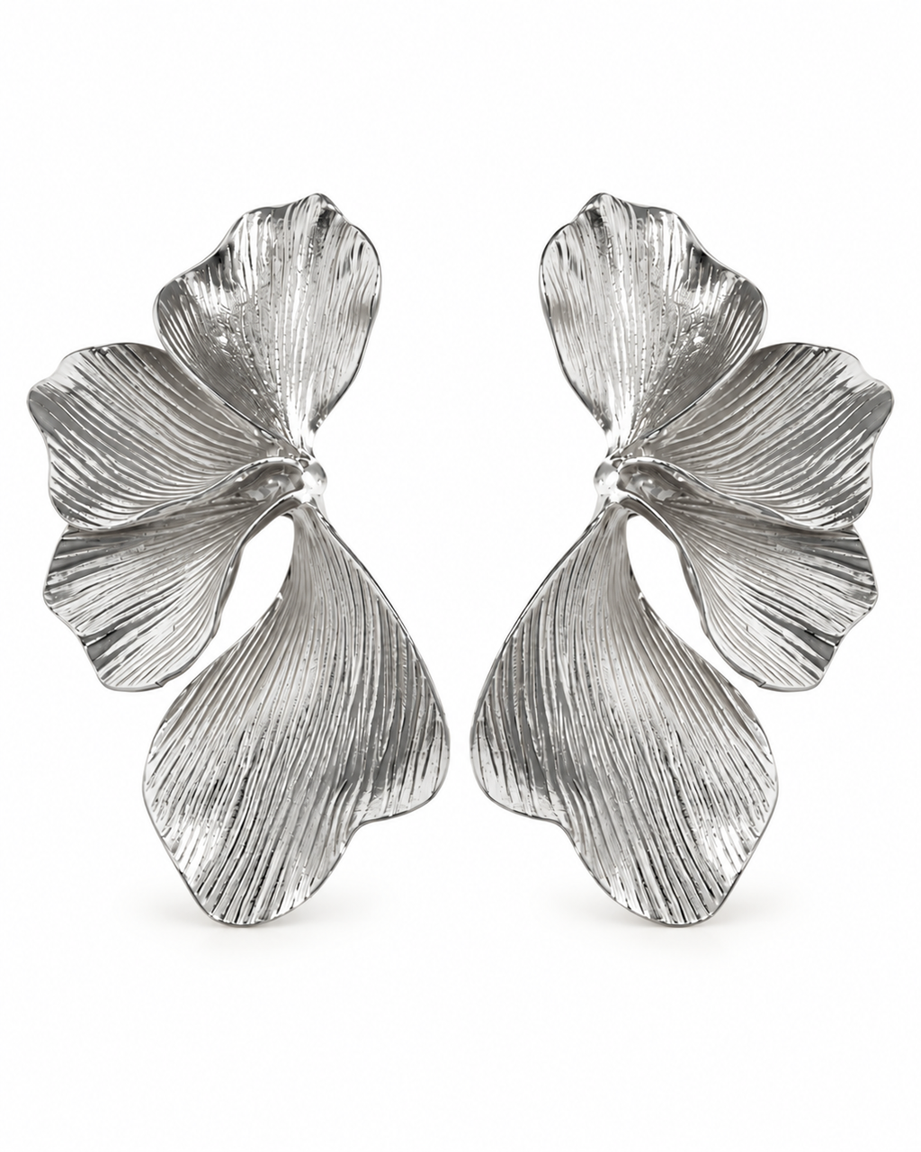 Sculpted Petal Statement Earrings
