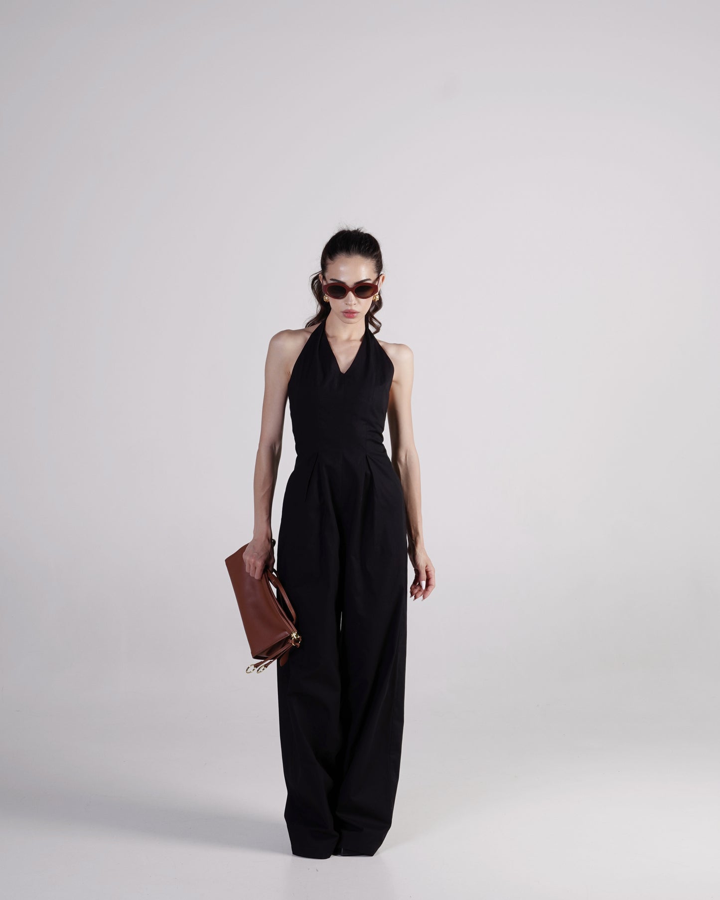 Cotton Halter Jumpsuit