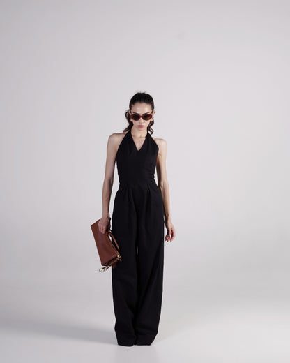 Cotton Halter Jumpsuit