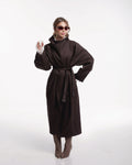 Espresso Wrap Belted Trench Coat