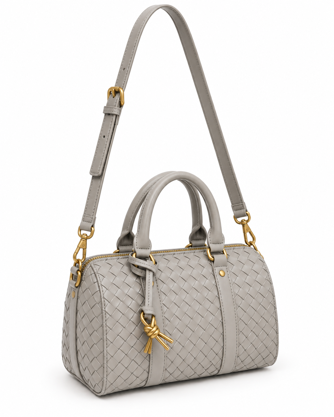 Woven Barrel Handbag