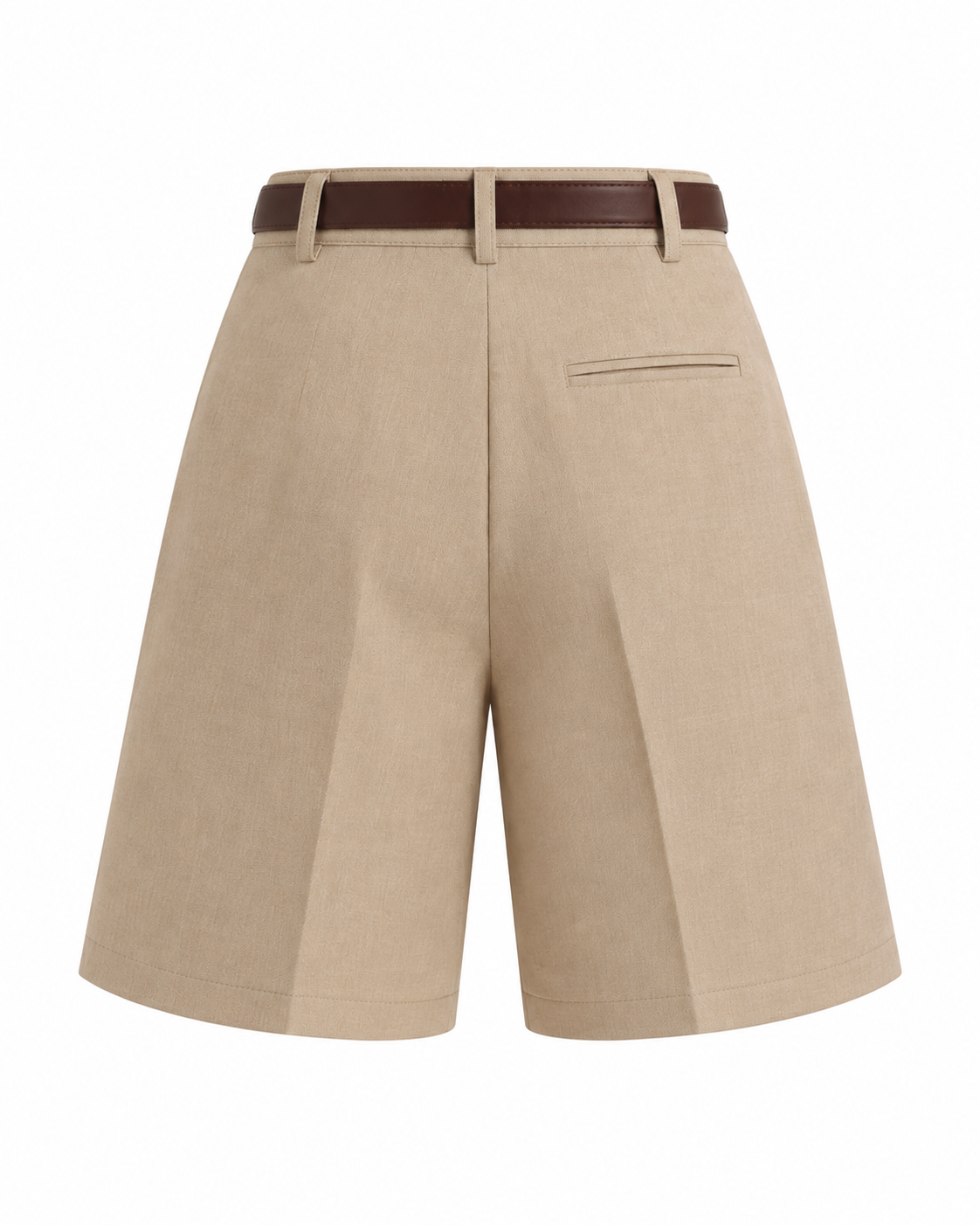 Belted Tailored Bermuda Shorts