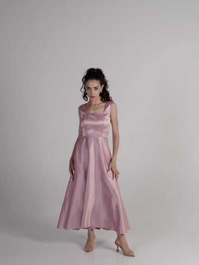 Rosalie Satin Midi Dress