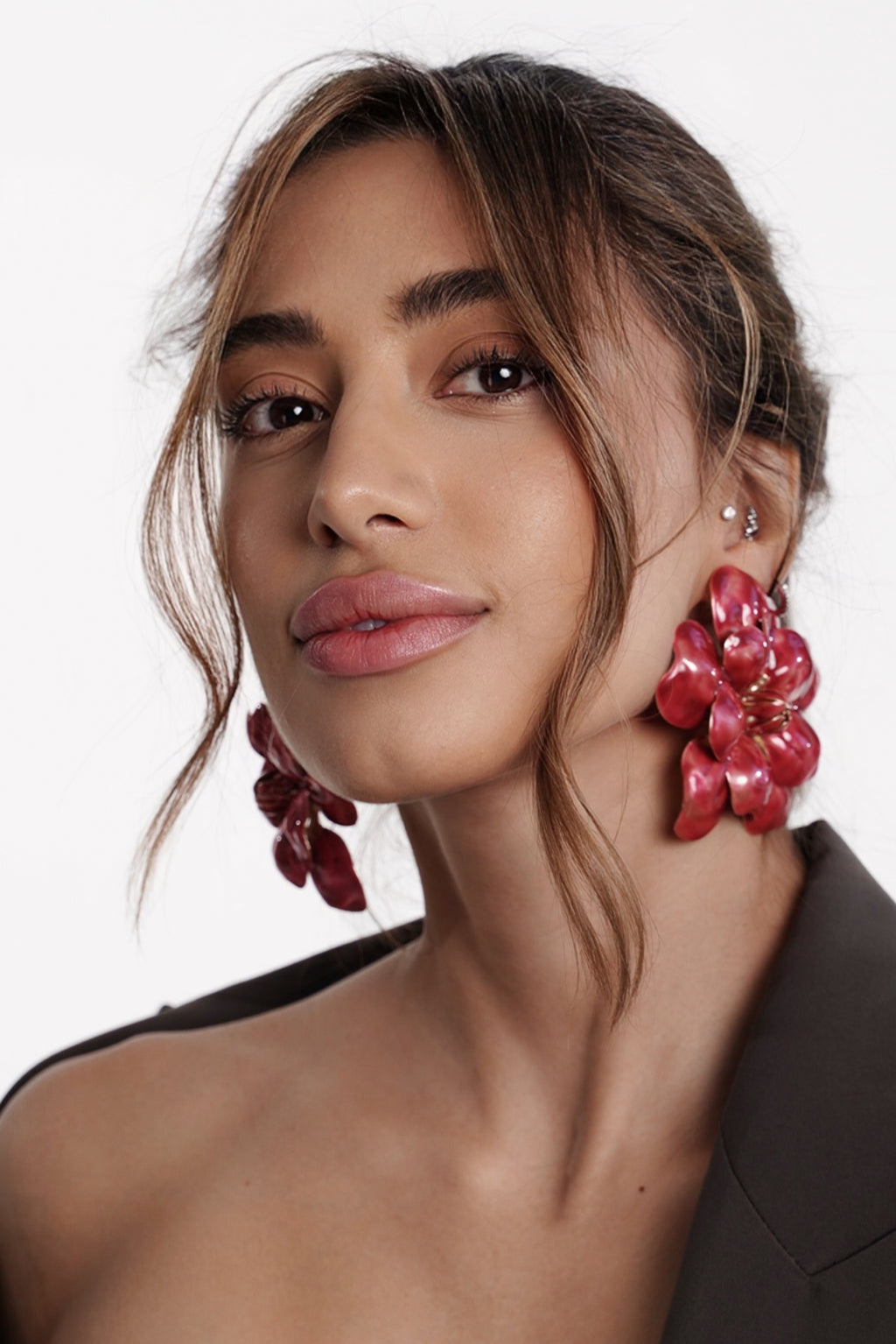 Sculptural Bloom Statement Earrings