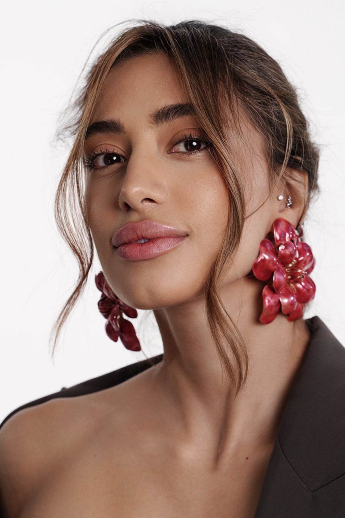 Sculptural Bloom Statement Earrings
