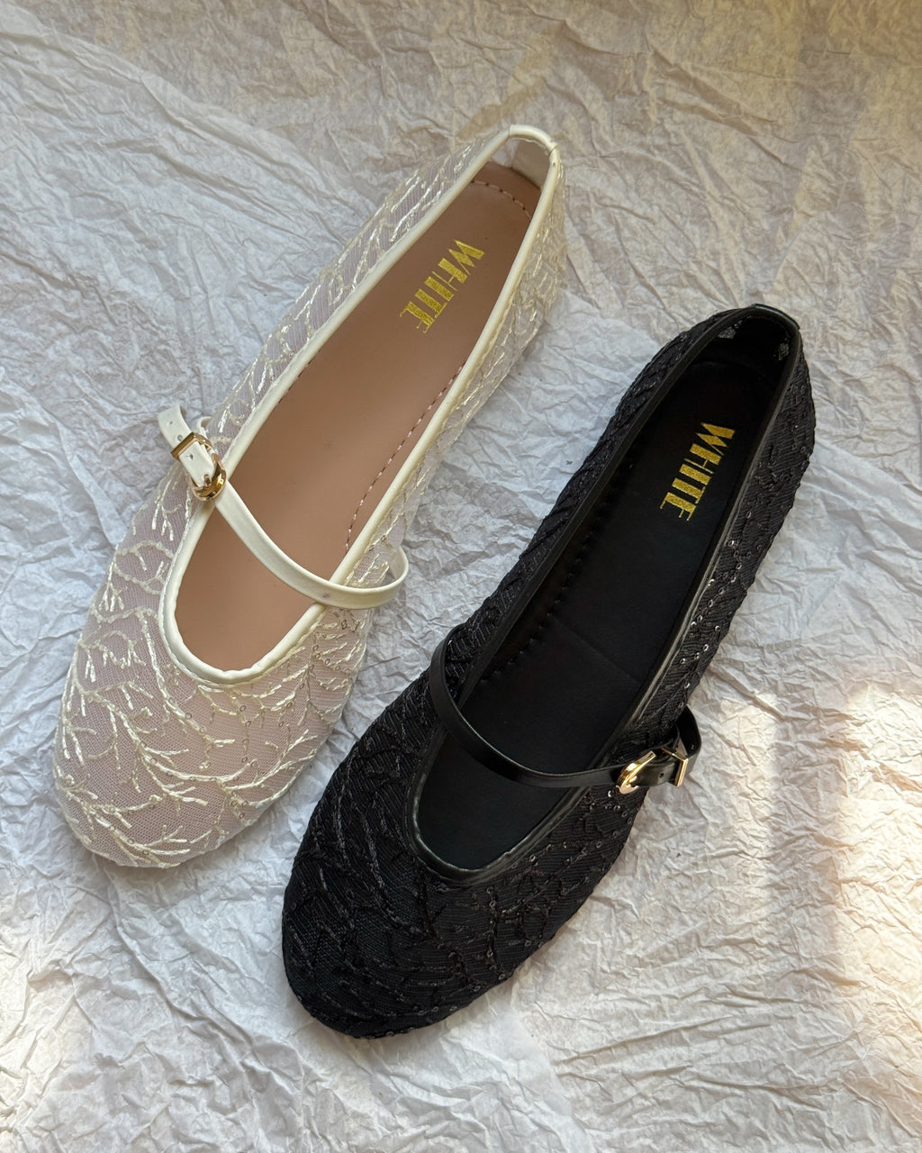 Belle Lace Ballet Flats