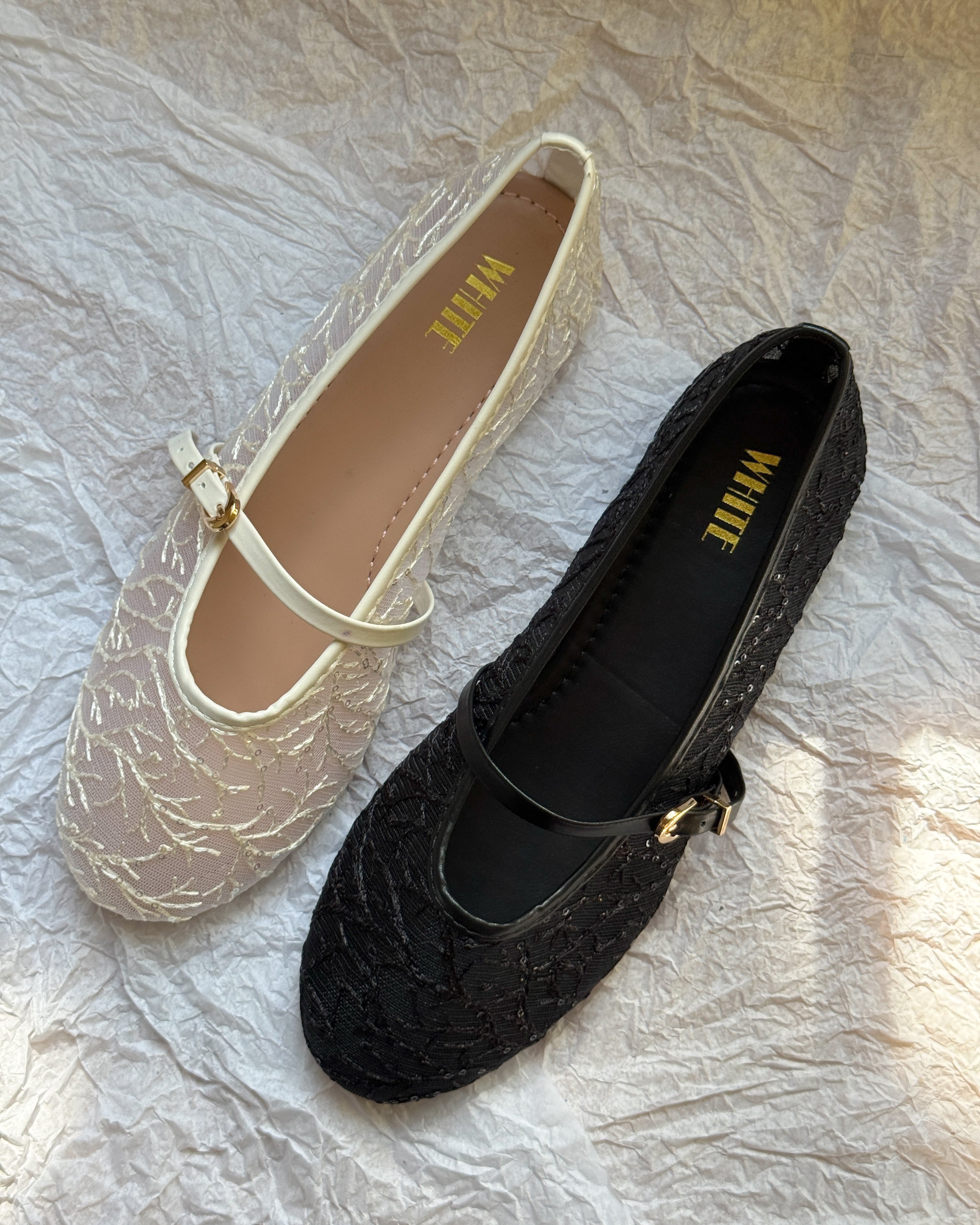 Belle Lace Ballet Flats