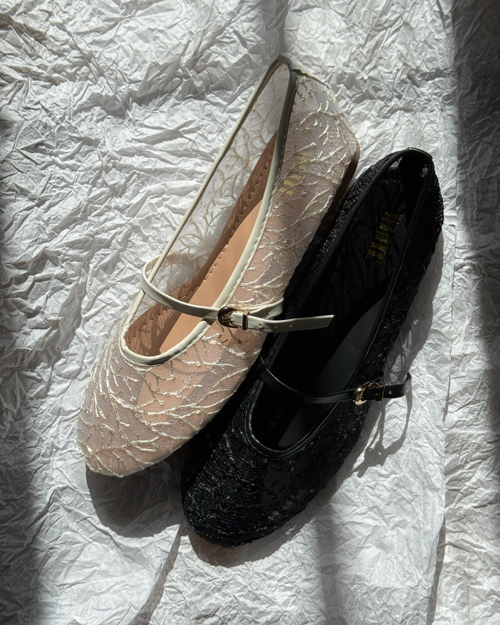 Belle Lace Ballet Flats