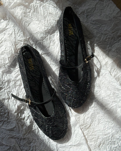 Belle Lace Ballet Flats