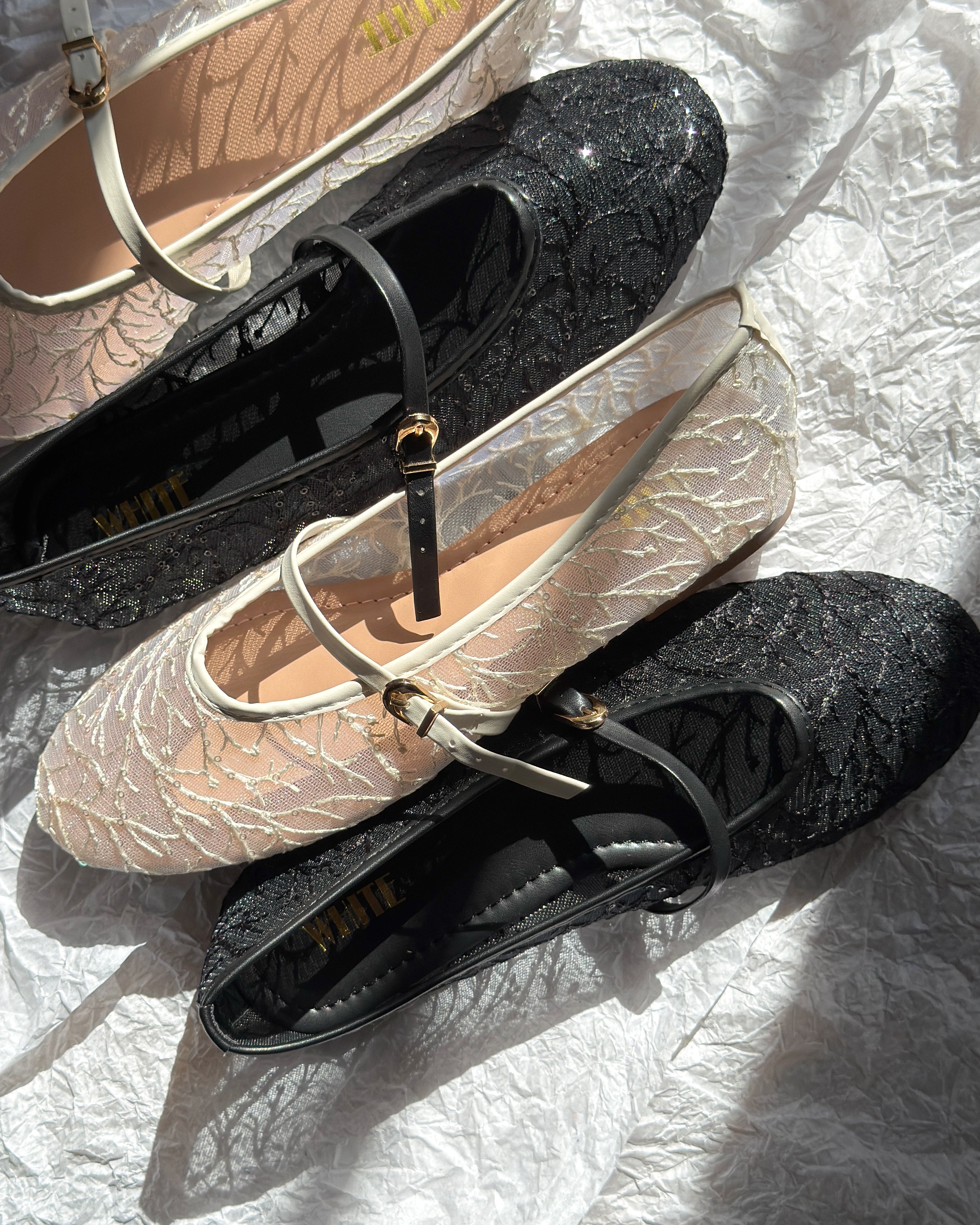 Belle Lace Ballet Flats